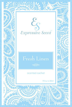Fresh Linen Scented Sachet- 6 Pack
