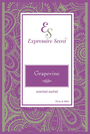 Grapevine Scented Sachet- 6 Pack