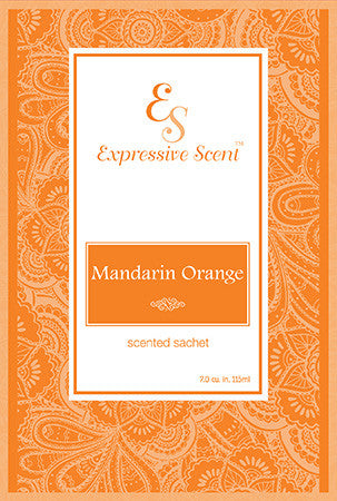 Mandarin Orange Scented Sachet- 6 Pack