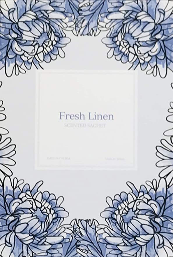 Franceine Collection - FRESH LINEN - Large Scented Sachet Envelope (6 Pack)