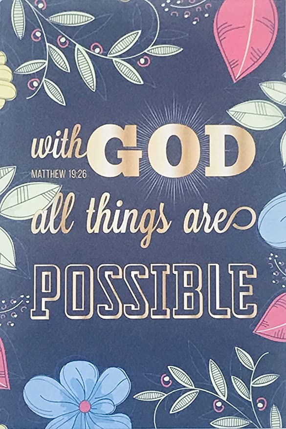 Spiritual Collection - WITH GOD ALL THINGS - Large Scented Sachet Envelope (6 pack)