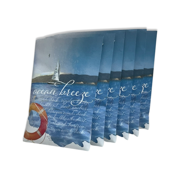 HERITAGE COLLECTION - OCEAN BREEZE - LARGE SCENTED SACHET ENVELOPE (6 PACK)