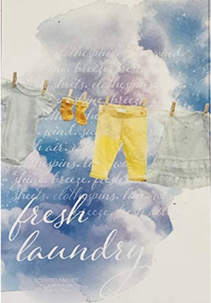 Heritage Collection - FRESH LAUNDRY - Large Scented Sachet Envelope (6 Pack)