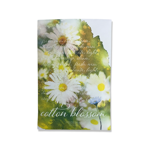 HERITAGE COLLECTION - COTTON BLOSSOM - LARGE SCENTED SACHET ENVELOPE (6 PACK)