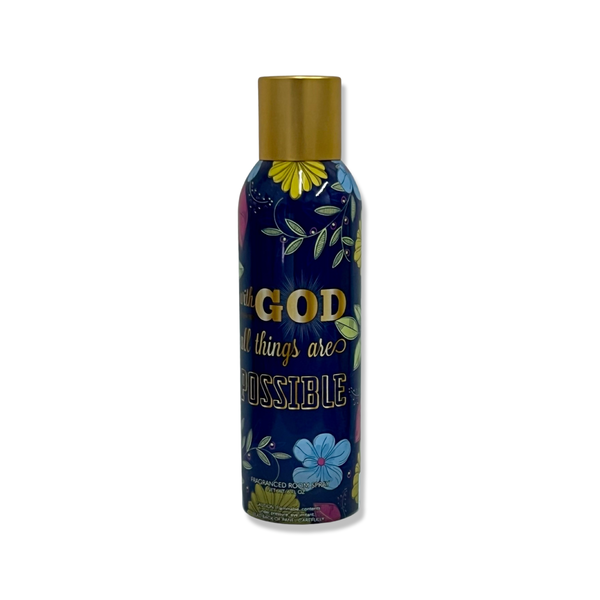 ROOM SPRAY- WITH GOD ALL THINGS ARE POSSIBLE (SPIRITUAL COLLECTION)