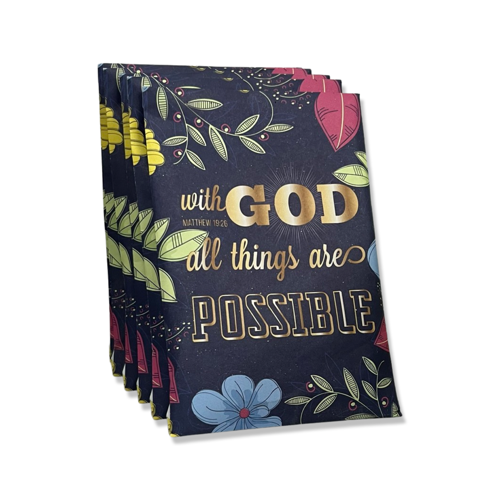 Spiritual Collection - WITH GOD ALL THINGS - Large Scented Sachet Envelope (6 pack)