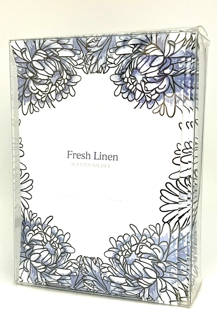 Franceine Collection - FRESH LINEN - Large Scented Sachet Envelope (6 Pack)