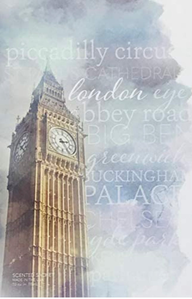 Spring-Summer Collection - LONDON - Large Scented Sachet Envelope (6 Pack)