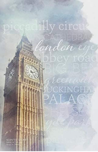 Spring-Summer Collection - LONDON - Large Scented Sachet Envelope (6 Pack)